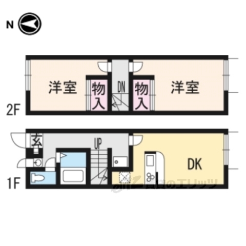 磯城郡田原本町のアパートの間取り