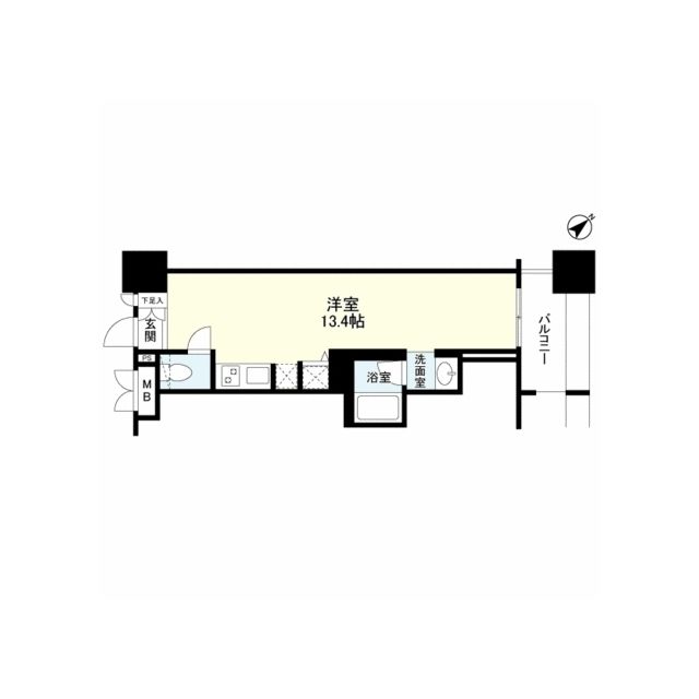 パークフラッツ横濱公園の間取り