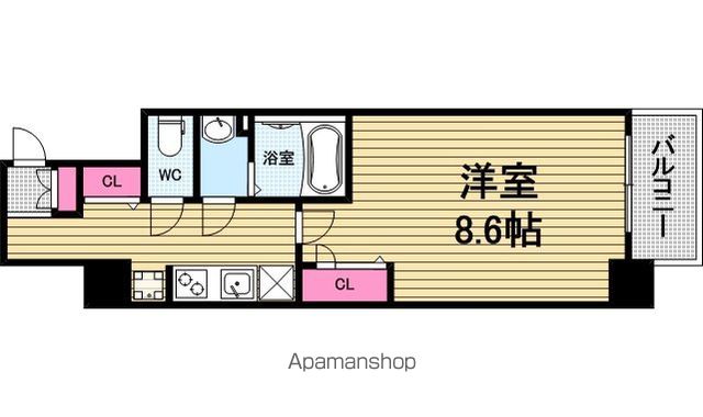 プレサンス堺筋本町センティスの間取り写真