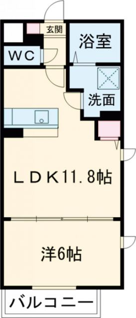 ＪＲ宇都宮線 宇都宮駅 徒歩7分 7階建 築4年の間取り写真