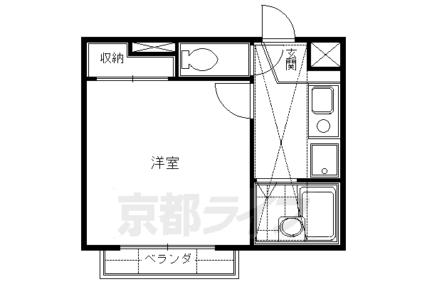 京阪本線 藤森駅 徒歩7分 2階建 築29年の間取り写真