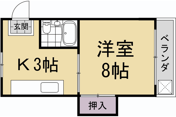 長岡マンションの間取り写真