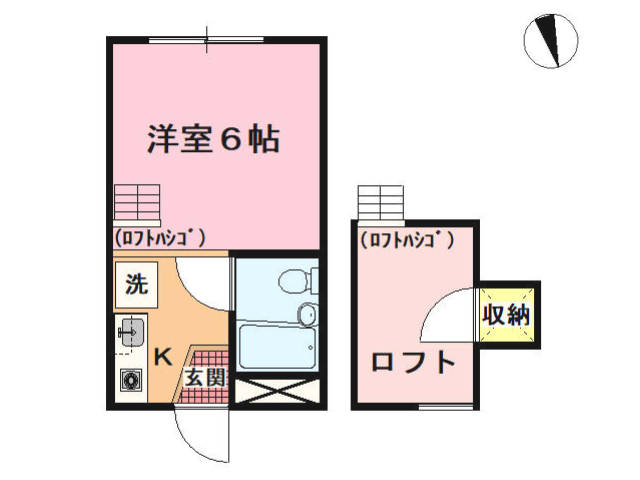 ハイツ鶴ヶ舞の間取り写真