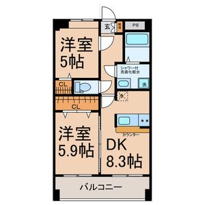 エトワール布袋の間取り写真