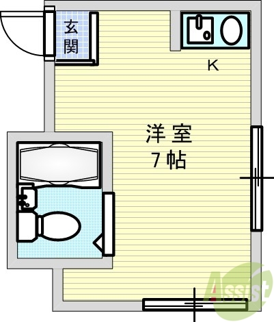 【KSコート江坂東の間取り】