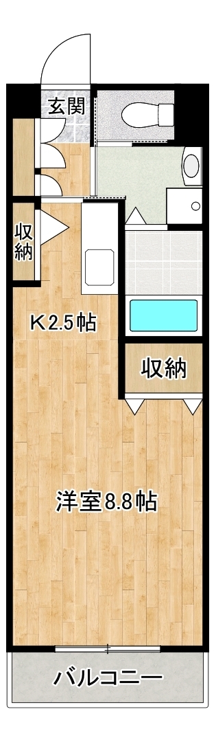 香南市野市町西野のマンションの間取り