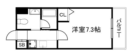 作思以度　衣笠（サクシードきぬがさ）の間取り