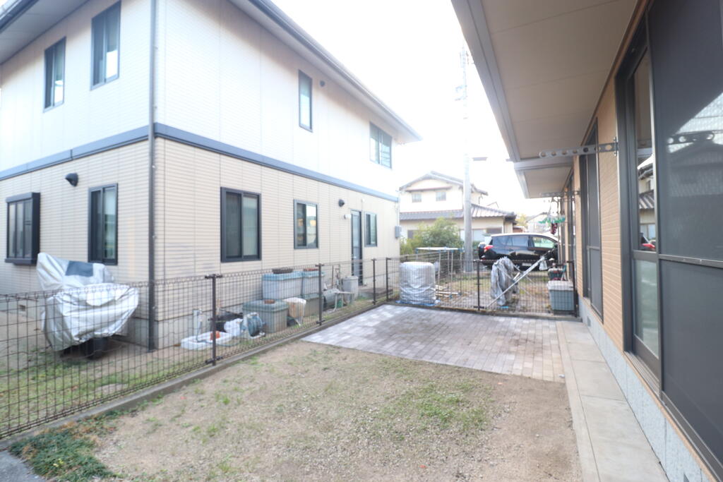 バルコニー　専用庭です！