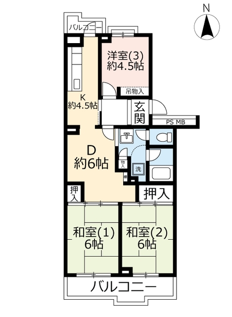 ＵＲエステート大南公園の間取り