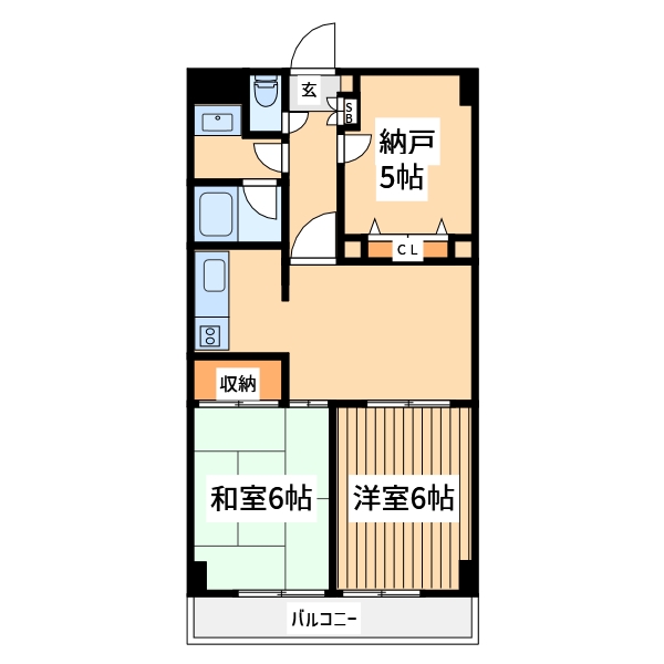 神奈川県相模原市緑区西橋本１（マンション）の賃貸物件の間取り