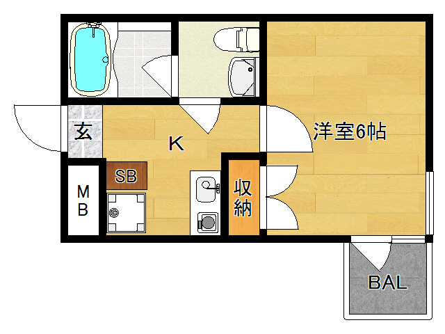 RX東寺（アールエックス東寺）の間取り