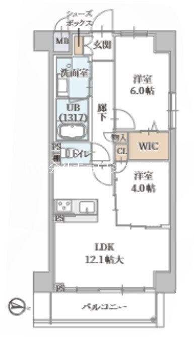 【トリニティ豊中本町の間取り】