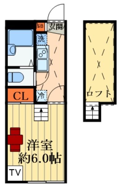 さいたま市桜区新開のマンションの間取り