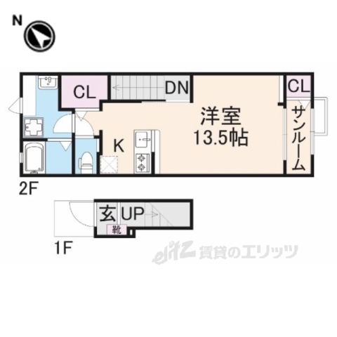 ルミエール弥栄１の間取り