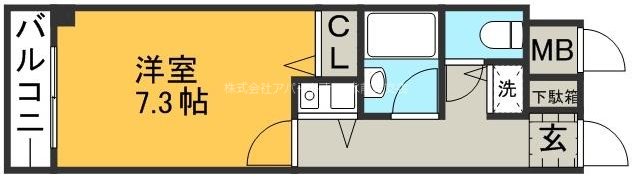 トーカン水前寺キャステールの間取り