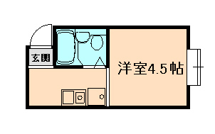 大阪市此花区梅香のマンションの間取り