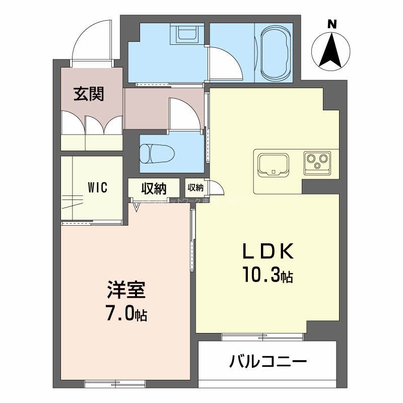 シャーメゾン春の宮の間取り