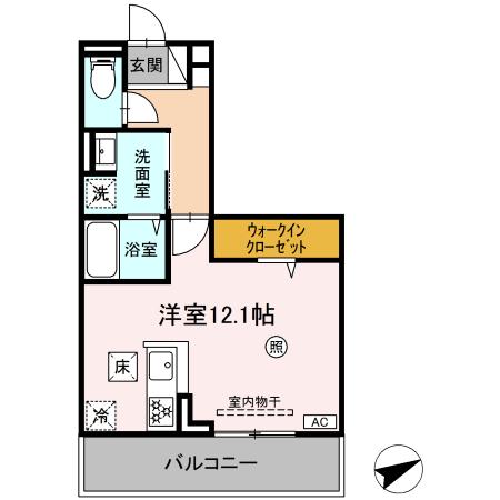 【広島市安佐南区安東のアパートの間取り】