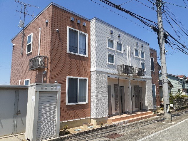 富山市婦中町砂子田のアパートの建物外観