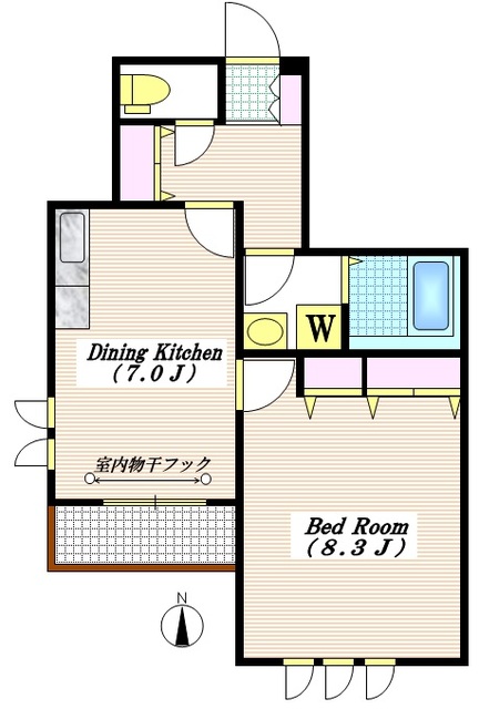 【ブランパティオ上野毛Ａ棟の間取り】