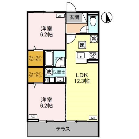 CLASSEUM元今泉の間取り