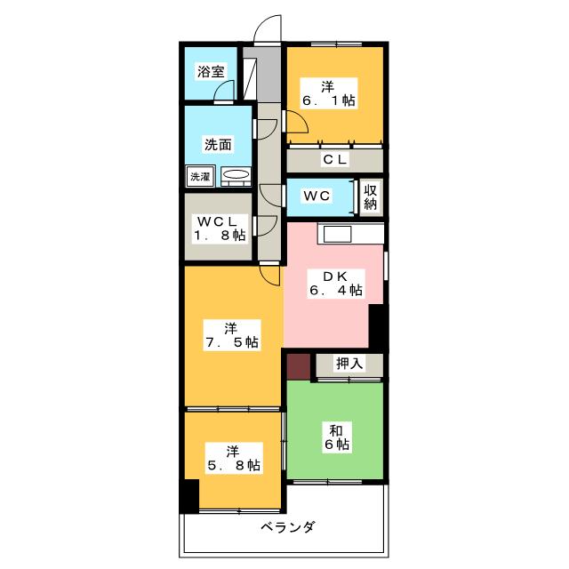 バンベール本地が丘の間取り