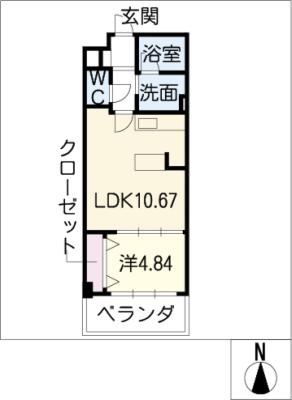 ハイリスベーネ池下の間取り