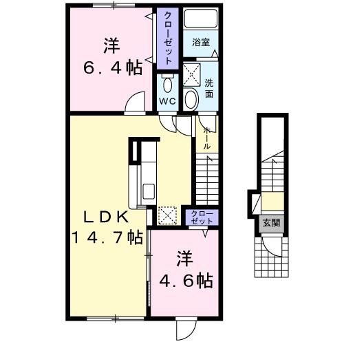 シャンドレーヌの間取り