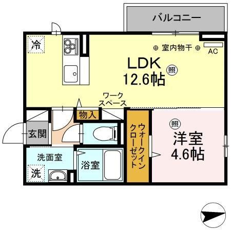 コンフォール戸祭元町の間取り