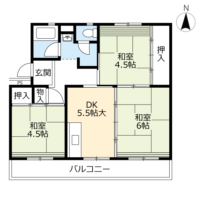 ＵＲ梅ノ木の間取り