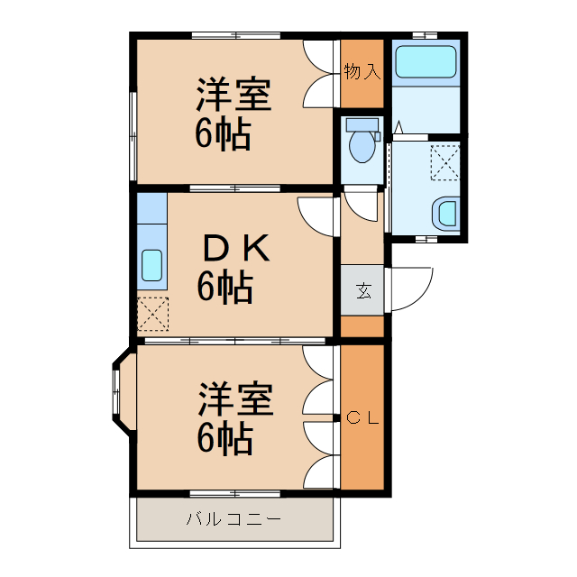 アメニティハイツ　Ｃ棟の間取り