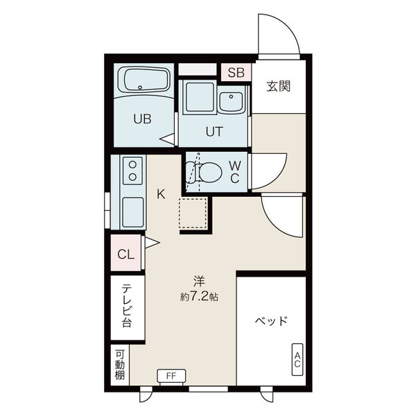 札幌市中央区南三条東のマンションの間取り