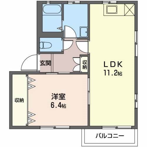 松本市井川城のアパートの間取り