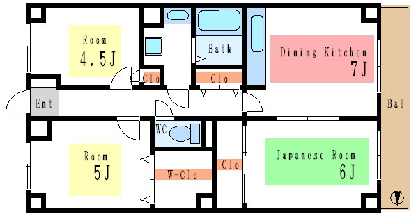 江東区南砂のマンションの間取り