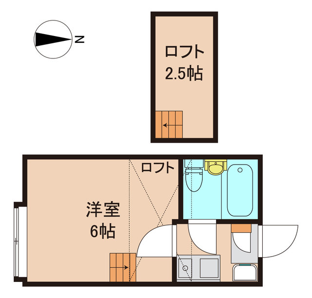 松戸市馬橋のアパートの間取り