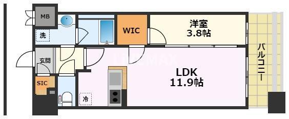 名古屋市中区平和のマンションの間取り