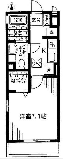 横浜市保土ケ谷区西谷町のアパートの間取り