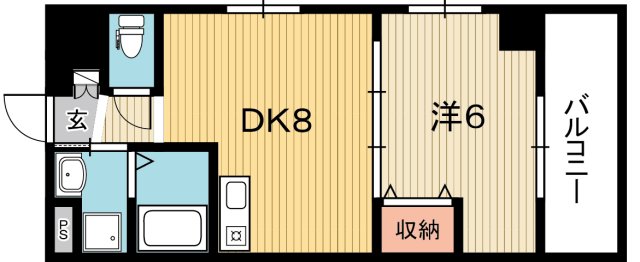 高知市薊野中町のマンションの間取り