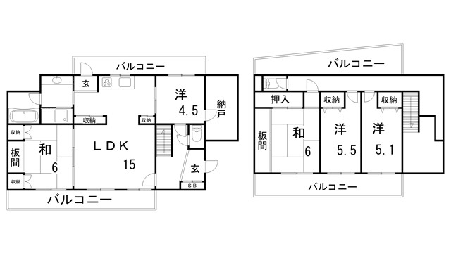 ハビテ八本松の間取り