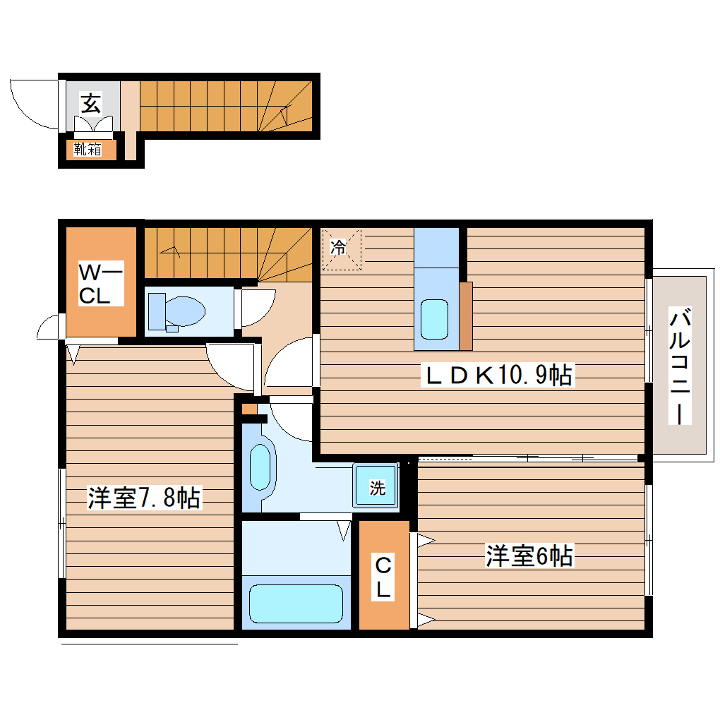 【D-room COMFYの間取り】