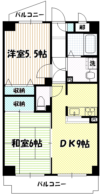 ルミエール唐木田の間取り