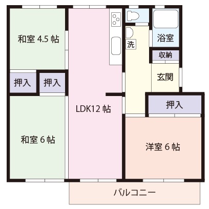 習志野台12街区15号棟の間取り