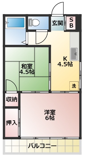 宇津木マンションの間取り