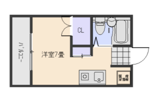 【広島市中区住吉町のマンションの間取り】