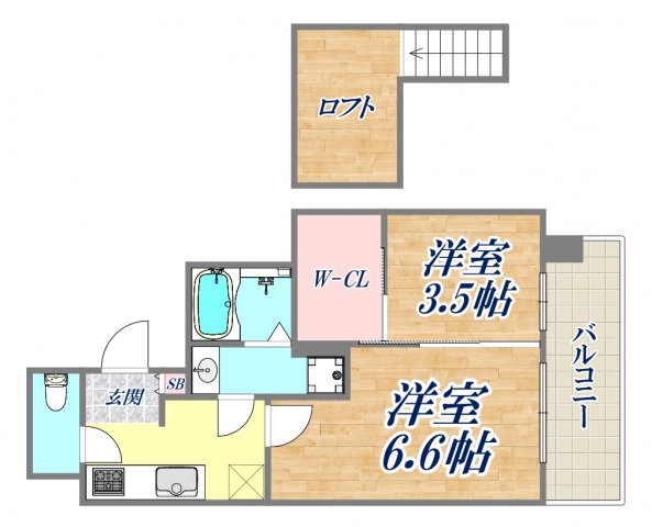 【デコール神戸1の間取り】