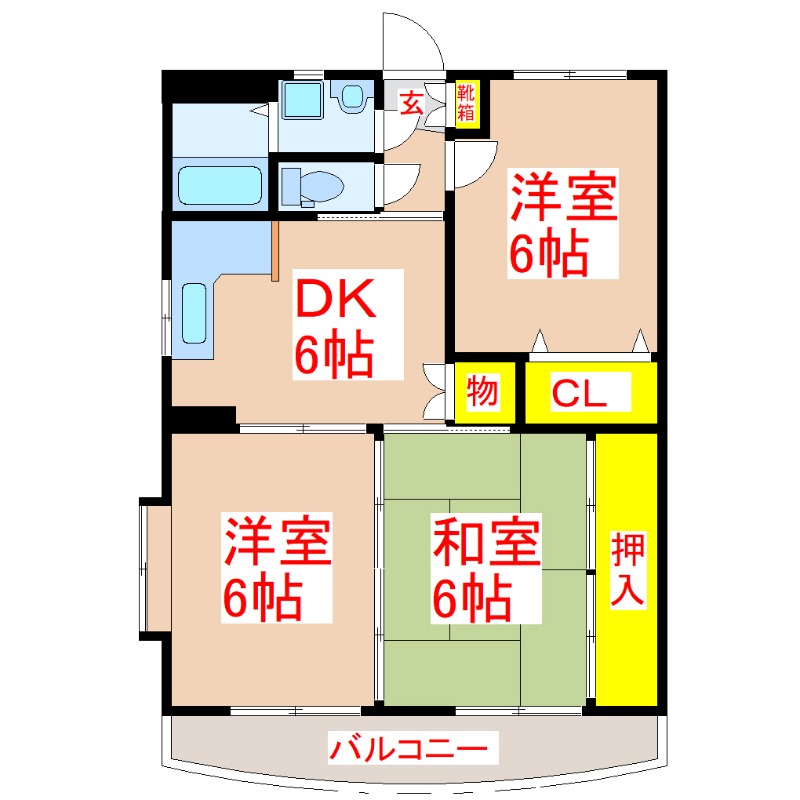 クレセール加治木の間取り