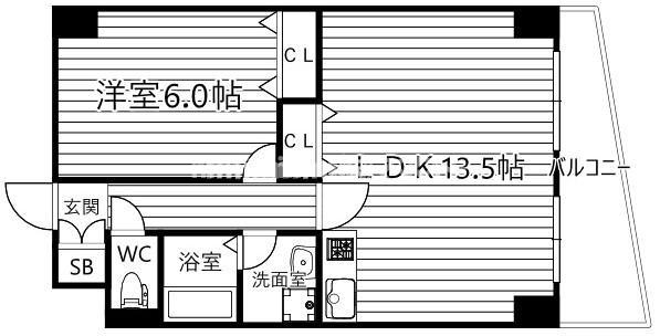 フィオーレ都島北の間取り