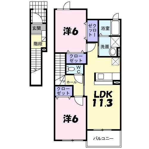 ラフレシールの間取り