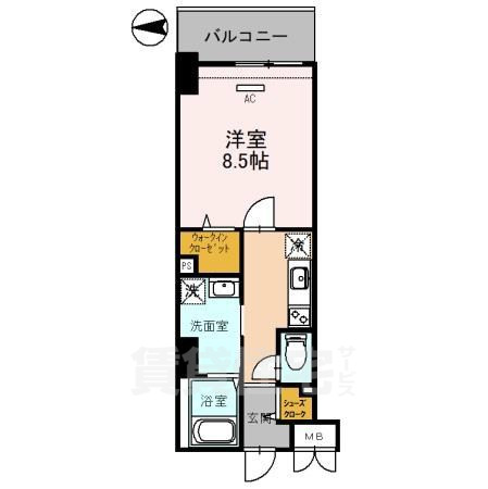 フレンシア西宮北口の間取り