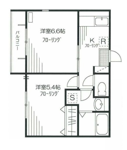 八王子市館町のマンションの間取り